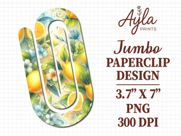 Download Citrus Lemon Slice Jumbo Paperclip PNG - Citrus lemon Collection