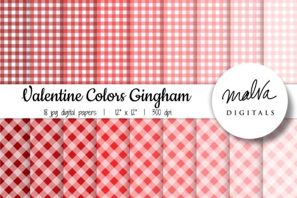 Download Red Valentine's Day Gingham Paper - Red Collection