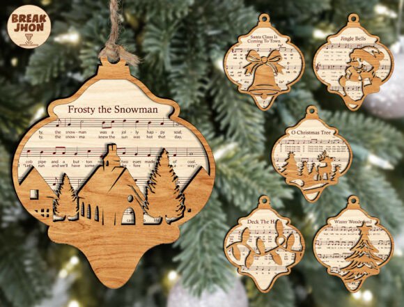 Download Christmas Song Ornament SVG Bundle - Christmas Collection