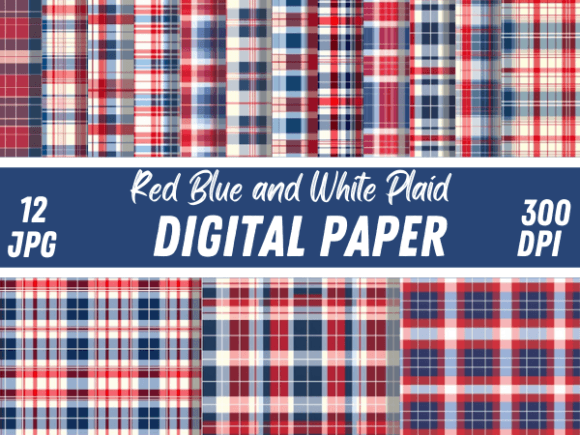Download Red Blue White Plaid Papers Patterns - Red Collection