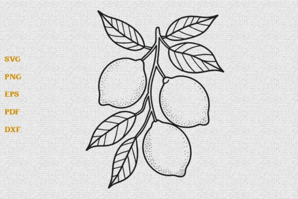 Download Tropical Citrus Lemon Fruit SVG Cut File - Citrus lemon Collection