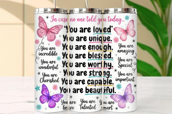 Download Affirmation Tumbler Wrap Butterfly - Fly Collection