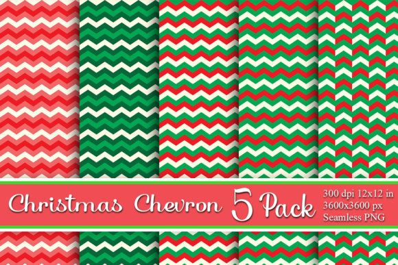 Download Christmas Chevron Zigzag Digital Pattern - Christmas Collection