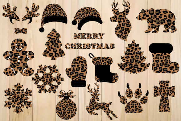 Download Christmas Leopard Plaid Designs SVG - Christmas Collection