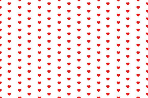 Download Red Seamless Hearts Pattern on White Bac - Red Collection