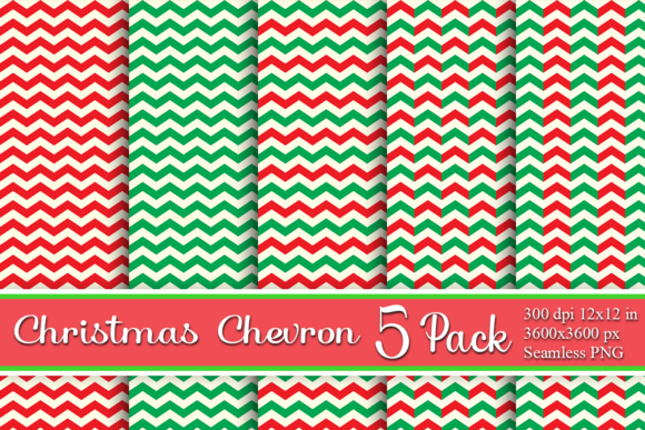 Download Christmas Chevron Zigzag Digital Paper - Christmas Collection