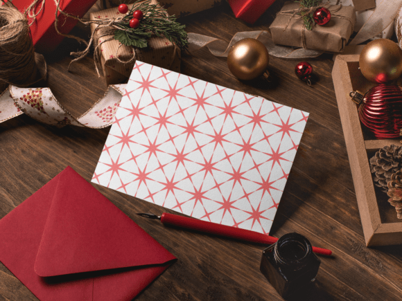 Download Xmas Atomic Stars Wrapping Paper - Wrapping paper Collection