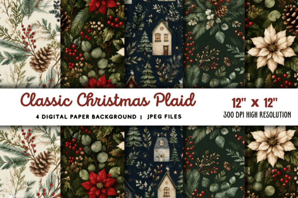 Download Classic Christmas Plaid Background 2 - Christmas Collection
