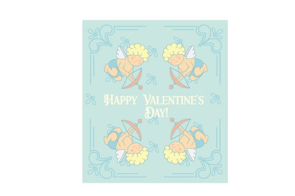 Download Valentines Card, Vintage Ephemera Style- Happy Valentine's Day! - Valentines card Collection