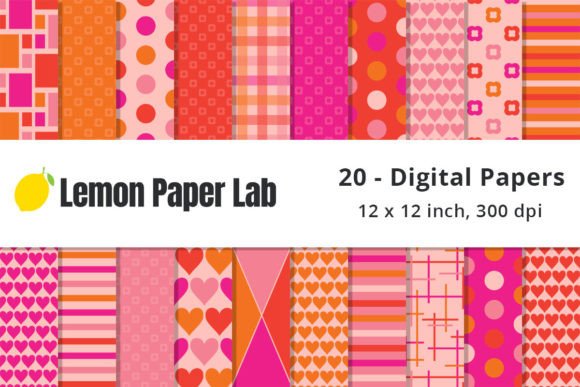 Download Pink, Red and Orange Geometric Patterns - Red Collection