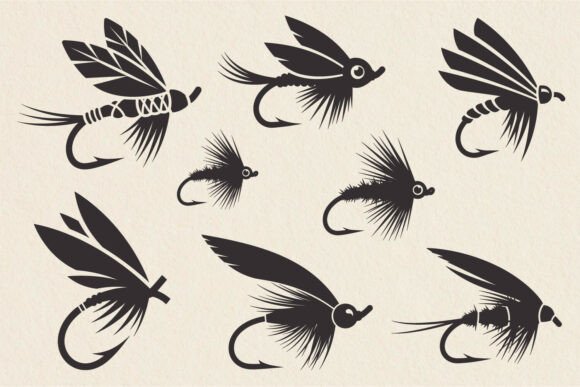 Download Fishing Fly SVG Bundle, Fishing Hook SVG - Fly Collection