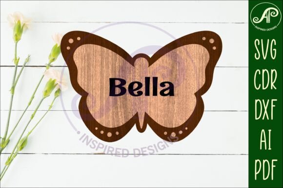 Download Butterfly Outline Design 2 Two Layers - Fly Collection